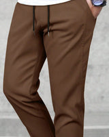 Men's Trousers in Coffee Brown - detalhe