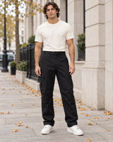 Men's Trousers in Black - editorial
