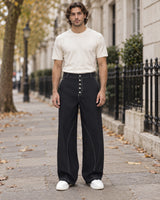 Men's Trousers in Black - editorial