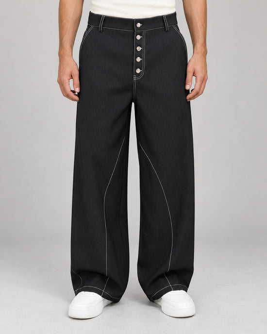 Men's Trousers in Black - principal