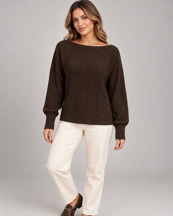 Women's Jumper in Coffee Brown - principal
