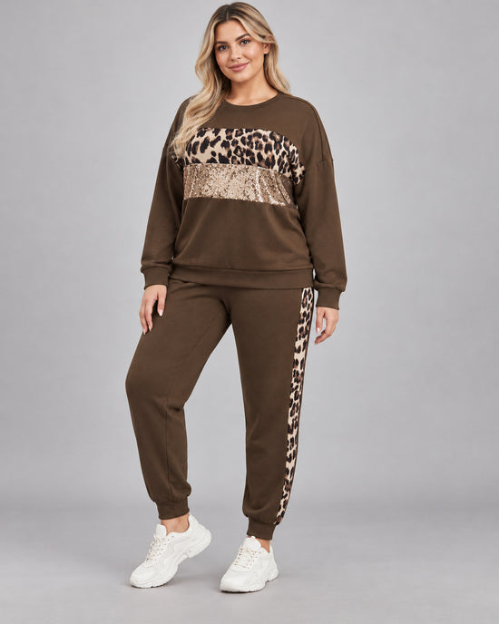 Women's Co-ord Set in Rust Brown - principal