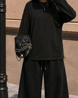 Women's Co-ord Set in Black - detalhe