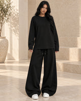 Women's Co-ord Set in Black - look-completo