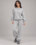 Women's Co-ord Set in Light Grey - on a neutral background
