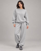 Women's Co-ord Set in Light Grey - on a neutral background