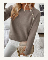 Women's Crew Neck Jumper in Camel - original-tratada