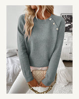 Women's Crew Neck Jumper in Grey - original-tratada