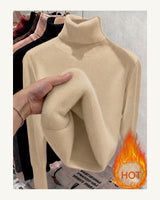 Women's High Neck Jumper in Khaki - original-tratada