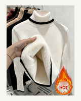 Women's High Neck Jumper in White 2 - original-tratada