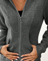 Women's Sweatshirt in Dark Grey - detalhe