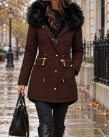 Women's Jacket in Coffee Brown - editorial