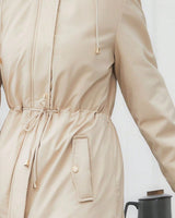 Women's Jacket in Apricot - detalhe