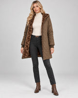Women's Jacket in Rust Brown on a neutral background