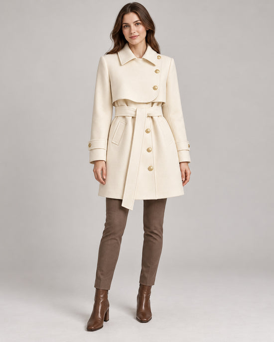 Women's Jacket in Apricot on a neutral background