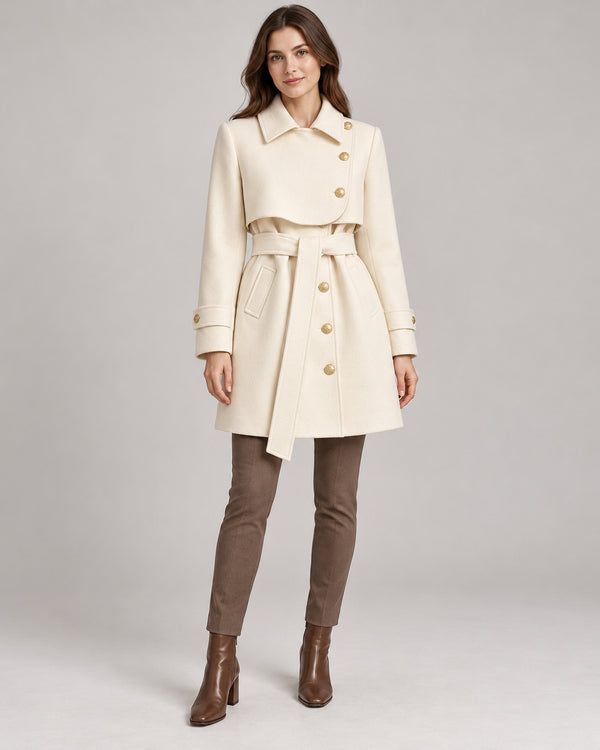 Women's Jacket in Apricot on a neutral background