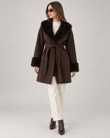Women's Jacket in Brown on a neutral background