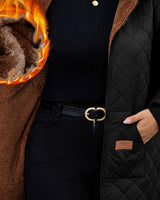 Women's Jacket in Mocha Brown - detalhe