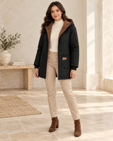 Women's Jacket in Mocha Brown styled with neutral pieces