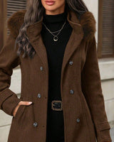 Women's Jacket in Brown - detalhe