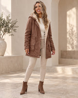 Women's Jacket in Coffee Brown styled with neutral pieces