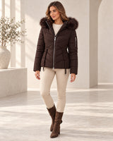Women's Jacket in Brown styled with neutral pieces