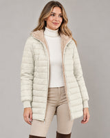 Women's Jacket in Beige on a neutral background