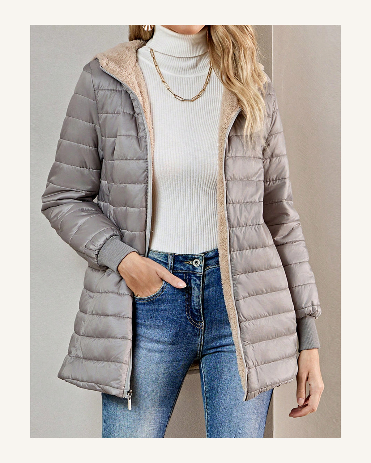 Women's Jacket in Grey - original-tratada