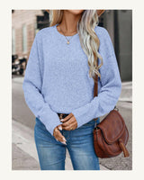 Women's Long Sleeve Jumper in Baby Blue - original-tratada