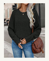 Women's Long Sleeve Jumper in Black - original-tratada