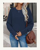 Women's Long Sleeve Jumper in Royal Blue - original-tratada