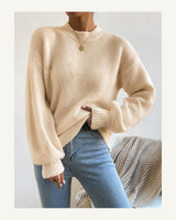 Women's Long Sleeve Jumper in Apricot 3 - original-tratada
