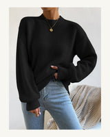 Women's Long Sleeve Jumper in Black - original-tratada