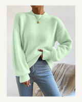 Women's Long Sleeve Jumper in Mint Green - original-tratada