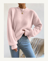 Women's Long Sleeve Jumper - Dusty Pink in Baby Pink - original-tratada