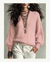 Women's Long Sleeve Jumper - Dusty Pink in Dusty Pink - original-tratada