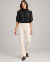 Women's Shirt in Black on a neutral background