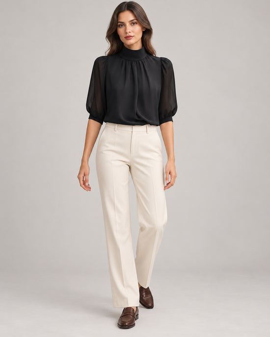 Women's Shirt in Black on a neutral background