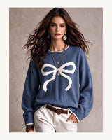 Women's Crew Neck Jumper in Grey 2 - original-tratada