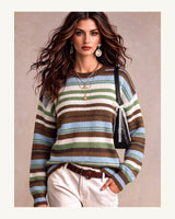 Women's Crew Neck Jumper in Multicolor 5 - original-tratada