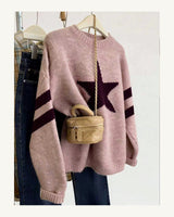 Women's Crew Neck Jumper in Multicolor - original-tratada