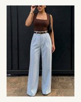 Women's Trousers in Baby Blue 2 - original-tratada