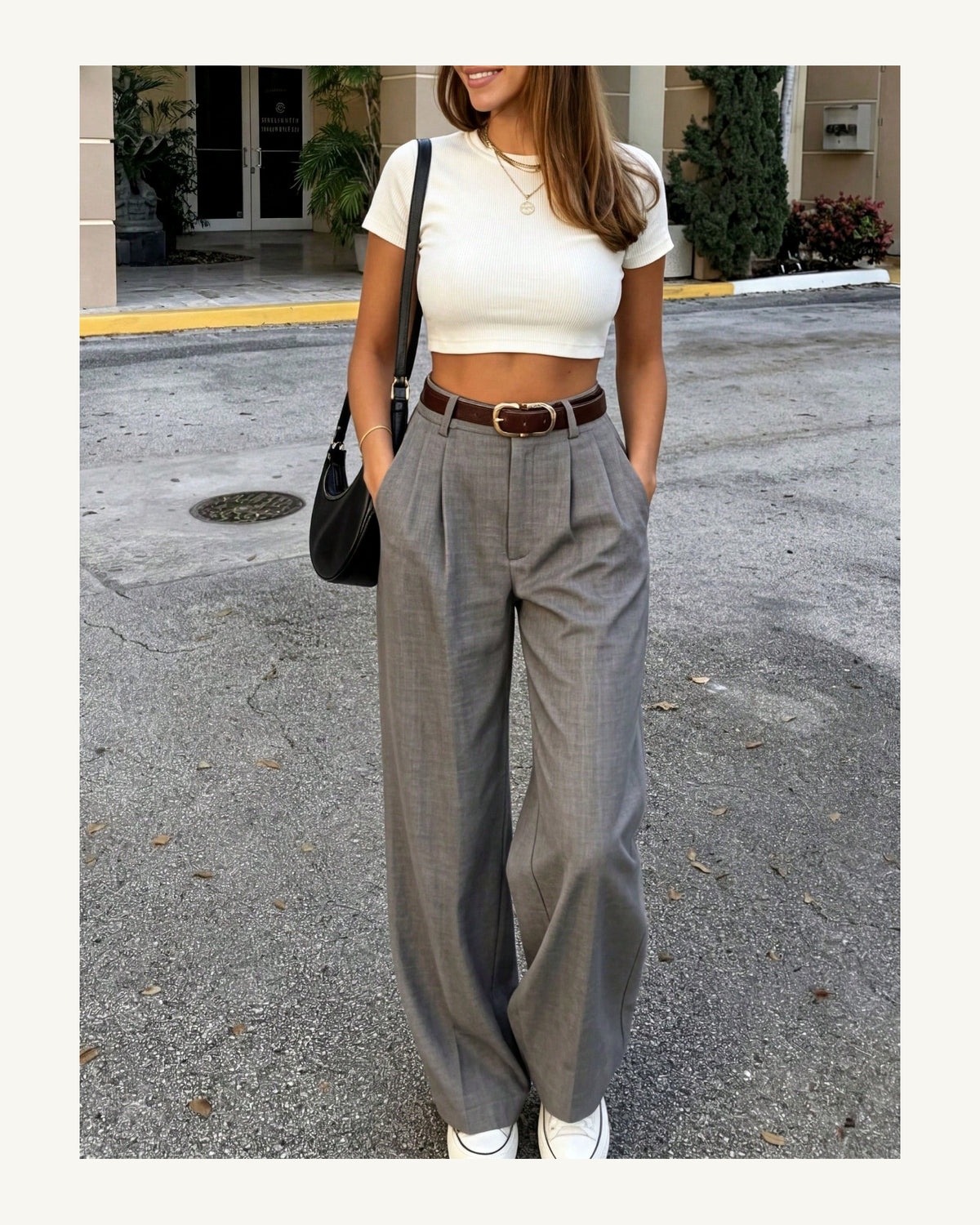 Women's Trousers in Grey - original-tratada