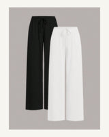 Women's Trousers in Black and White - original-tratada