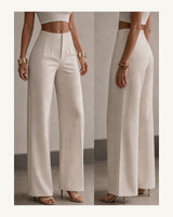 Women's Trousers in Apricot - original-tratada