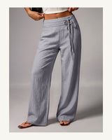 Women's Trousers in Light Grey - original-tratada