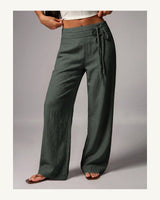 Women's Trousers in Mint Green - original-tratada