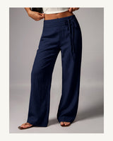Women's Trousers in Navy Blue - original-tratada