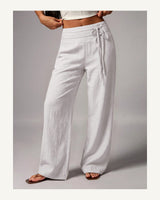 Women's Trousers in White - original-tratada