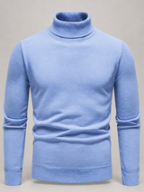 men s long sleeve high neck jumper 5a854f in Baby Blue